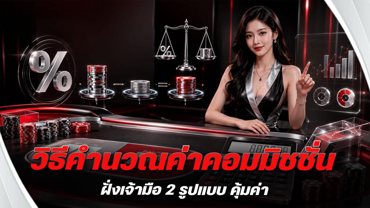 วิธีคำนวณค่าคอมมิชชั่นฝั่งเจ้ามือ